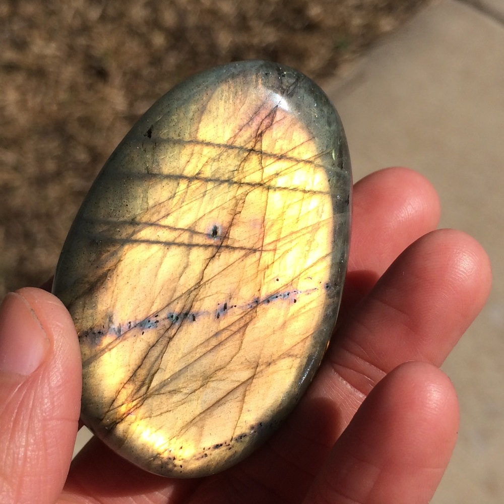 Labradorite Palm Stone